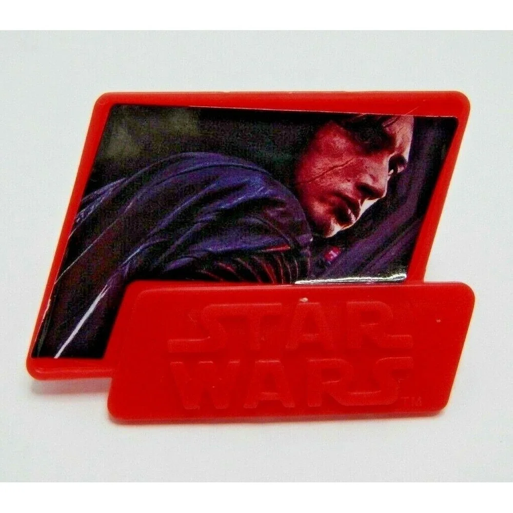 New Star Wars Cup Cake‎ Set of 6 Toppers Red Plastic Party Decor